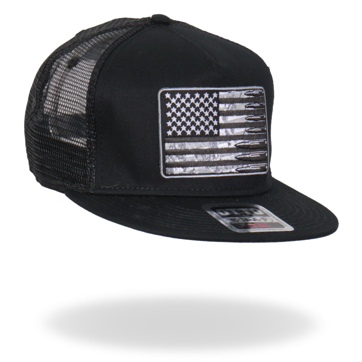 Hot Leathers GSH4004 American Flag Bullets Snap Back Hat