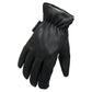 Hot Leathers GVD2003 Uni-Sex 'Grey and Black Flannel Lined' Deer Skin Leather Gloves