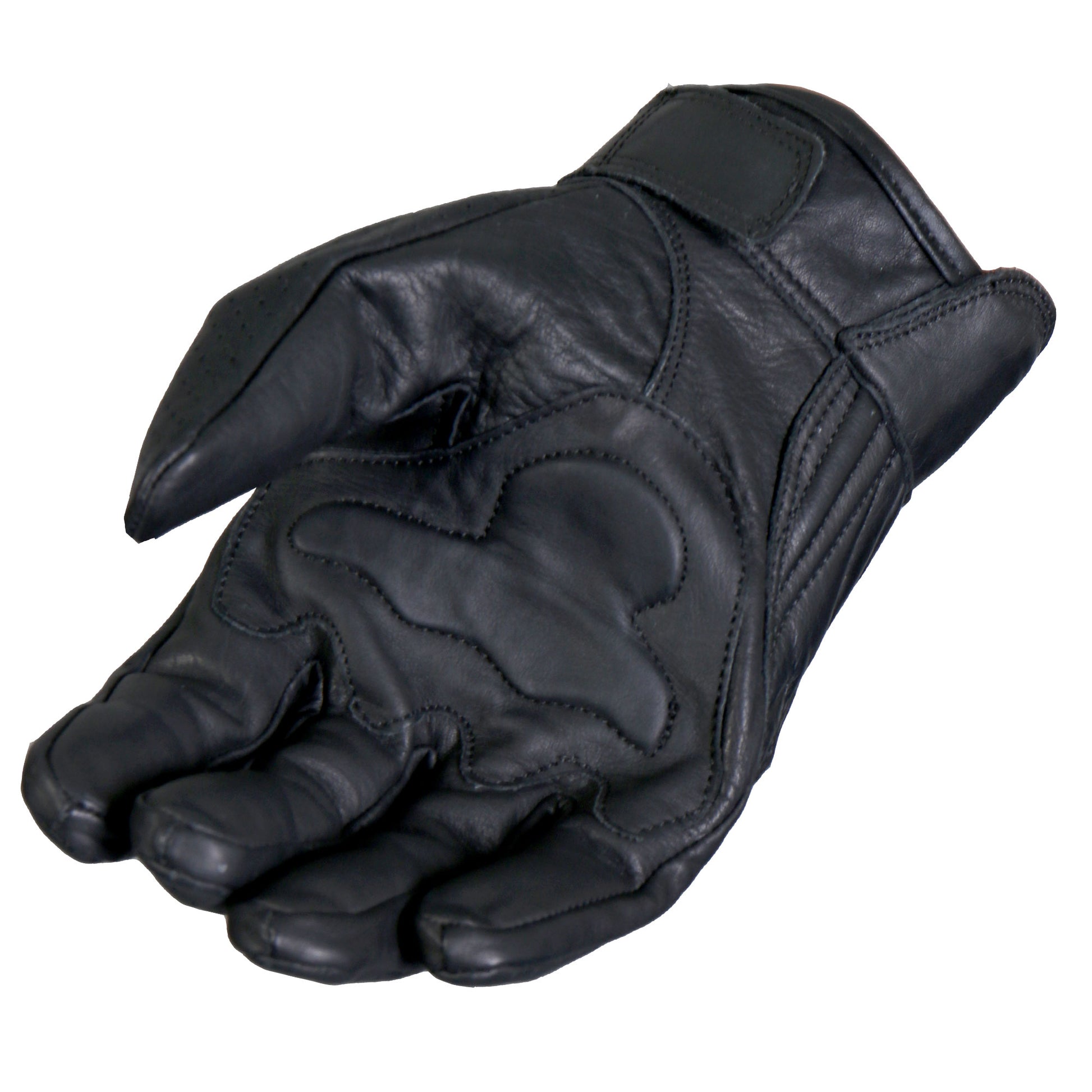 Hot Leathers GVM1023 Naked Leather Vented Knuckle Guard Gloves