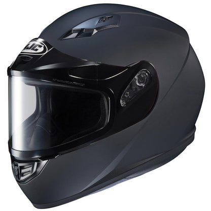 HJC CS-R3 SN Matte Black Snowmobile Helmet with Dual Lens shield