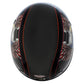 Hot Leathers HLD1037 Gloss Black 'Up Wing Eagle USA' Advanced DOT Unisex Half Helmet with Drop Down Tinted Visor