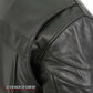 Hot Leathers JKM1032 Men’s Black ‘Skull Flag' Printed Leather Jacket with Concealed Carry Pockets
