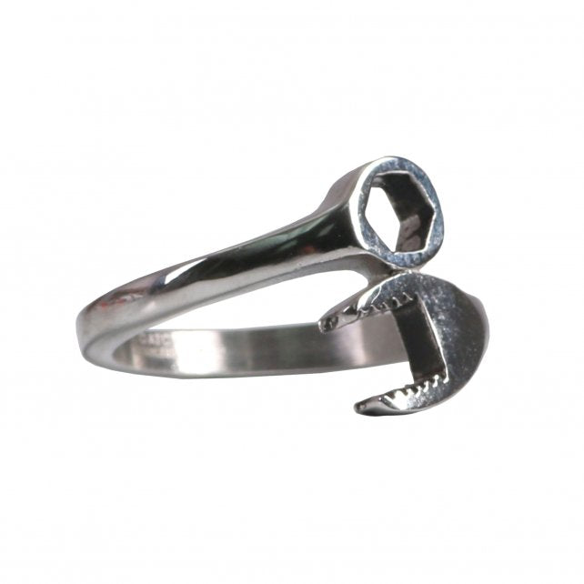 Hot Leathers JWR1115 Ladies Wrench Biker Stainless Steel Ring