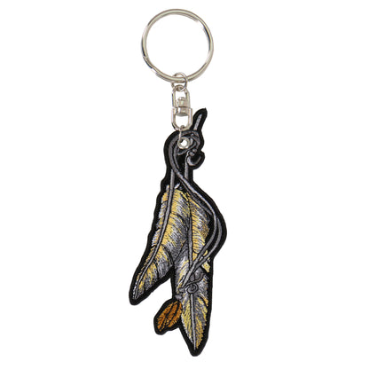 Hot Leathers KCH1051 Feather Embroidered Keychain