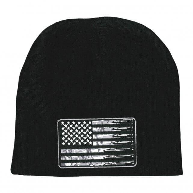 Hot Leathers KHB5010 USA Flag Bullets Knit Hat