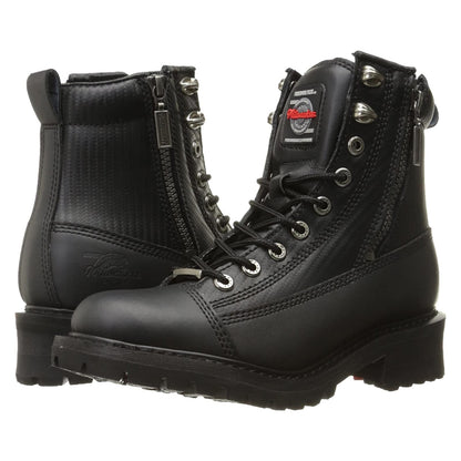 Milwaukee Motorcycle Clothing Company MB208 Accelerator Leather Women's Black Motorcycle Boots