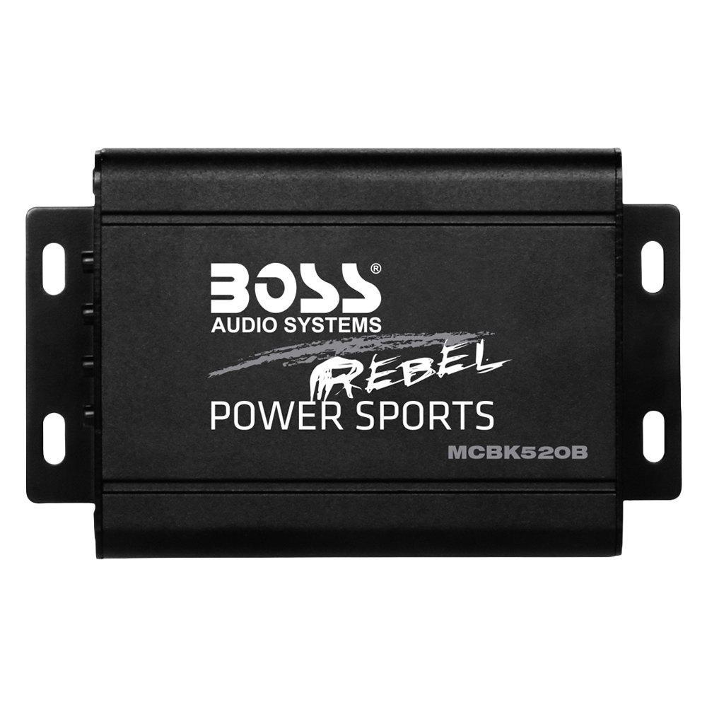 Boss Audio 3in Black 2-Channel Amplified Motorcycle/ATV 600W Weatherproof Speaker Kit