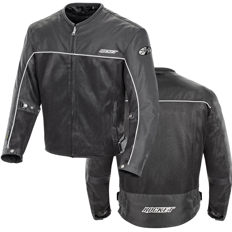 Joe Rocket Men’s Alter Ego 4.1 Black Waterproof Extreme Condition Textile Armor Jacket