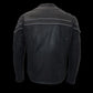 Milwaukee Leather ML1408 Men's Black 'Savage' Sporty Crossover Leather Jacket