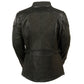 Milwaukee Leather MLL2560 Women's Black 3/4 Length Gator Embossed Leather Jacket
