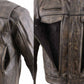 Milwaukee Leather MLM1508 Men's Distressed Brown Leather Motorcycle Jacket