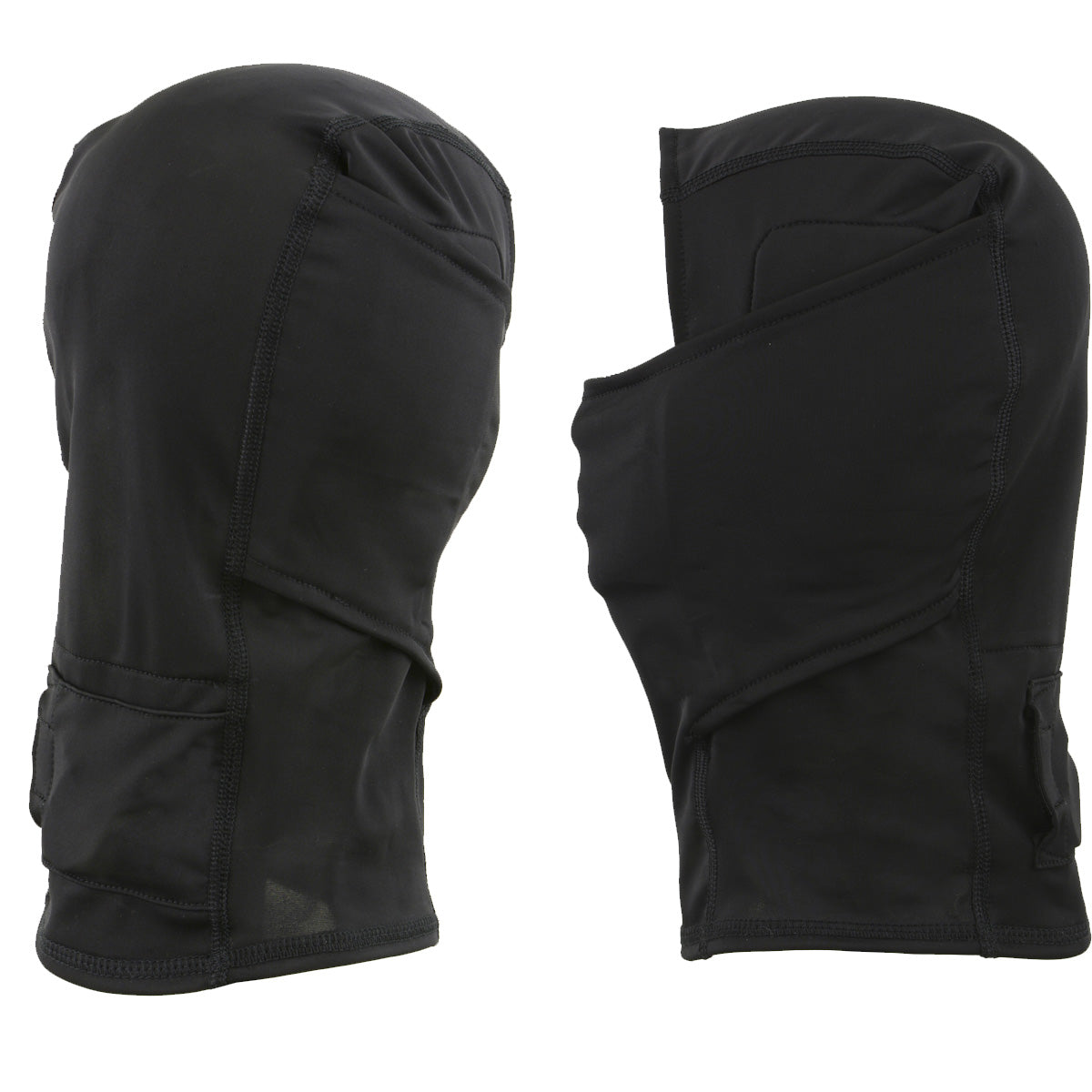 Hot Leathers T72 'Black Widow' Flat Black DOT Half Helmet for Men and Women w/ MP7922FMSET Heated Balaclava Bundle