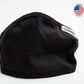 Air Soul MP7923FM USA Made Black Protective Face Mask with Optional Filter Pocket