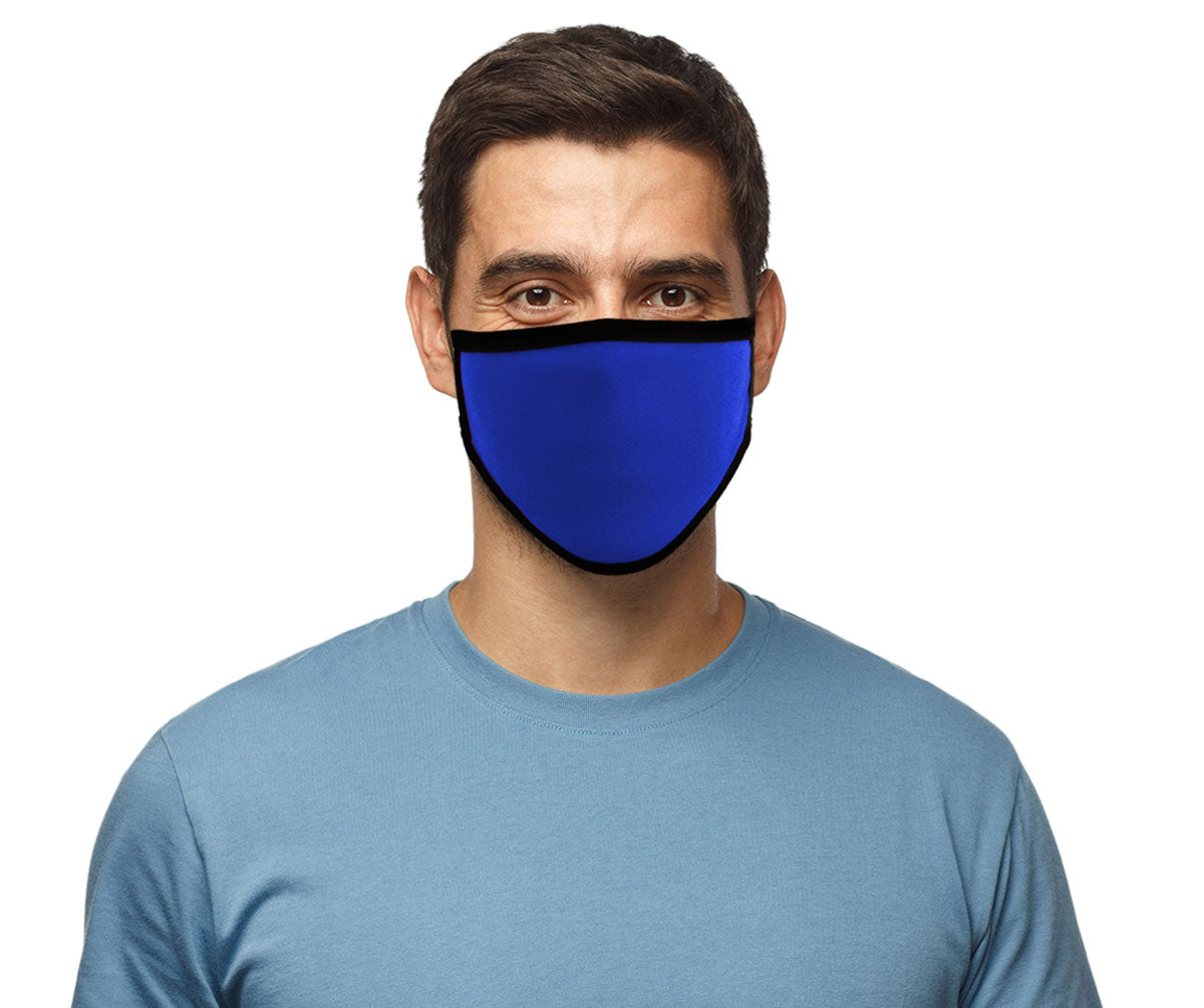 Milwaukee Leather (Multi-Pack) MP7924FM 'Royal Blue' 100 % Cotton Protective Face Mask with Optional Filter Pocket