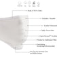 Milwaukee Leather MP7924FM 'Solid White' 100 % Cotton Protective Face Mask with Optional Filter Pocket
