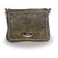 Milwaukee Leather MP8810 Women's Distress Brown Chain Strap Riveted Shoulder Bag