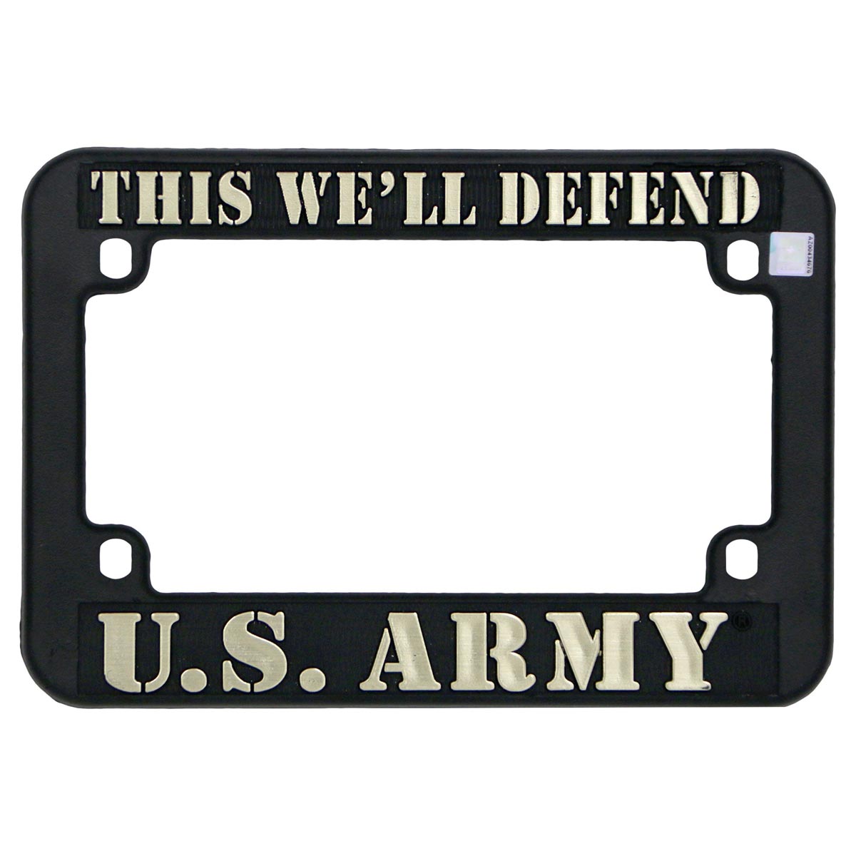 Hot Leathers MPA1706 This We'll Defend U.S. Army License Plate Frame for Motorcycles