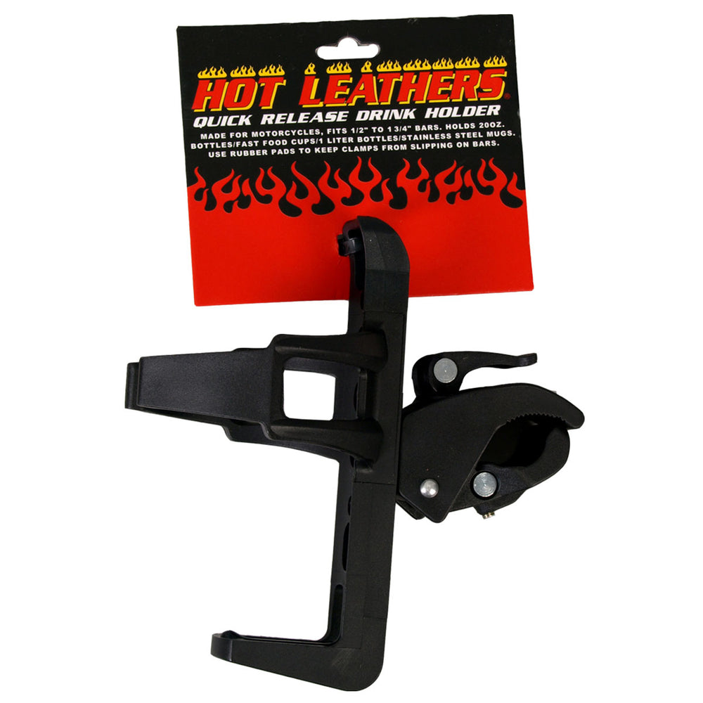Hot Leathers MPA4012 Black Quick Release Drink - Cup Holder