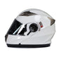 Milwaukee Helmets MPH9807DOT 'Ionized' Gloss White Modular Helmet for Men and Women Biker w/ MP7922FMSET Heated Balaclava Bundle