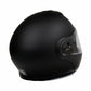 Milwaukee Helmets MPH9812DOT Flat Black 'Menace' Advanced Motorcycle Modular Helmet for Men and Women Biker w/ Drop Down Visor