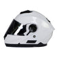 Milwaukee Helmets MPH9816DOT 'Breeze' White Modular Helmet for Men and Women Biker w/ MP7922FMSET Heated Balaclava Bundle