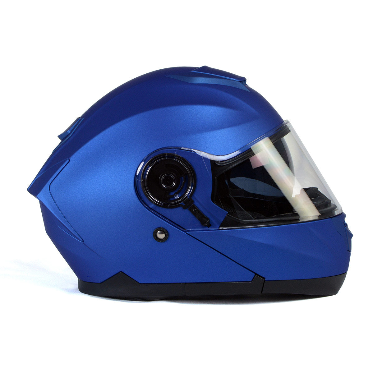 Milwaukee Helmets MPH9818DOT 'Breeze' Blue Advanced Motorcycle Modular Helmet for Men and Women Biker w/ Drop Down Visor