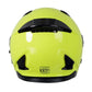 Milwaukee Helmets MPH9823DOT 'Shift' Open Face 3/4 Neon Yellow Helmet for Men and Women Biker with Drop Down Tinted Visor