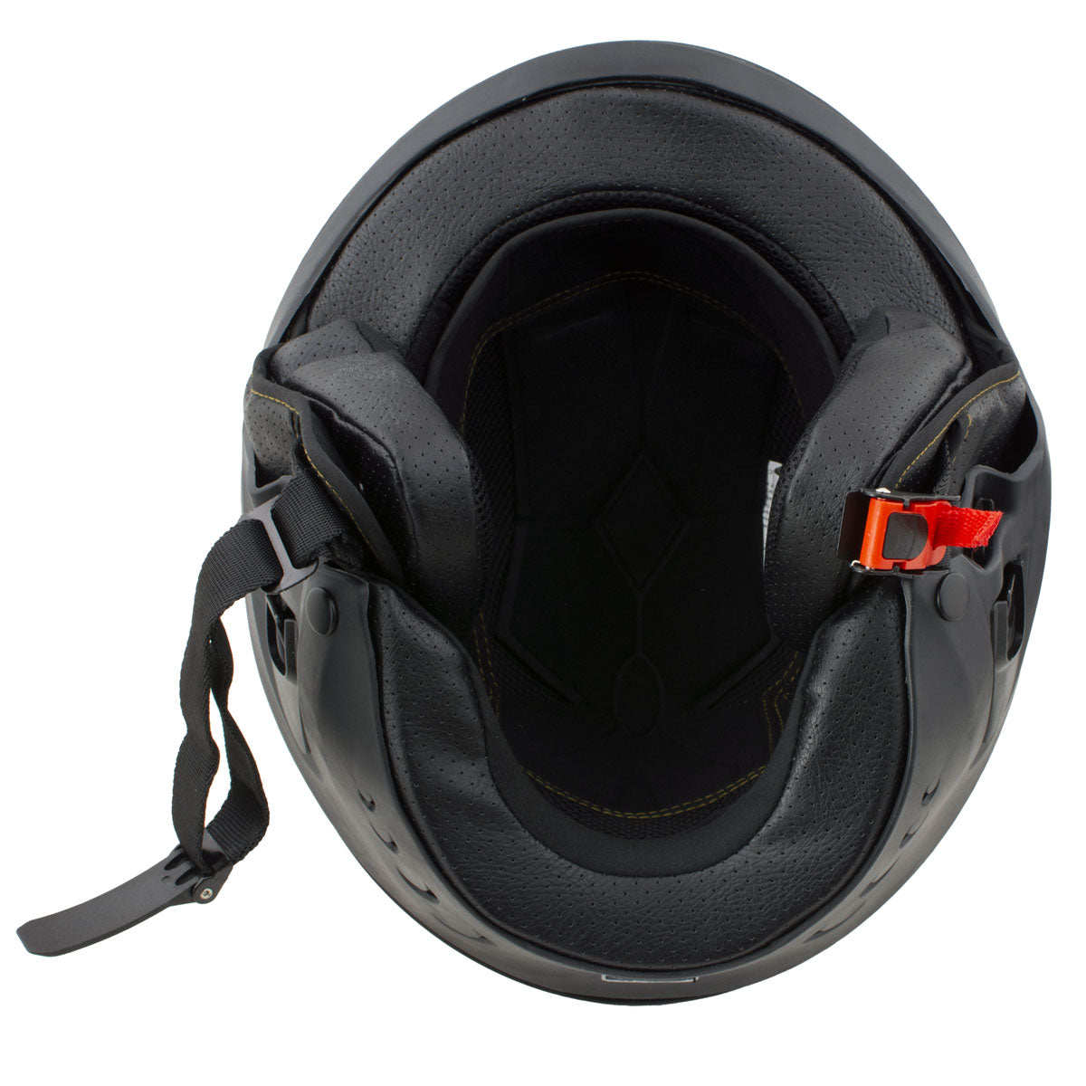 Milwaukee Helmets MPH9830DOT 'Rascal' 3/4 Open Face Flat Black 2 in 1 Motorcycle Helmet for Men and Women Biker