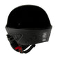 Milwaukee Helmets MPH9831DOT 'Rascal' 3/4 Open Face Gloss Black 2 in 1 Motorcycle Helmet for Men and Women Biker