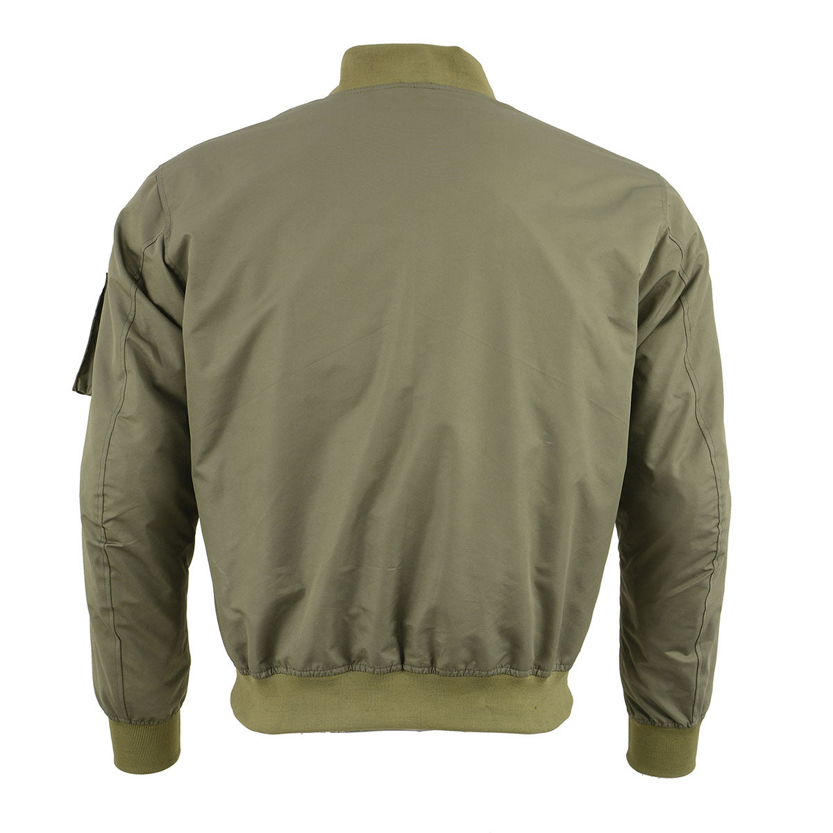 Milwaukee Leather MPM1731 Men's Green Textile Aviator Bomber Jacket with Armor Protection