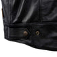 Milwaukee Motorcycle Clothing Company MV3520 Men's Black Leather Ducktail Motorcycle Vest