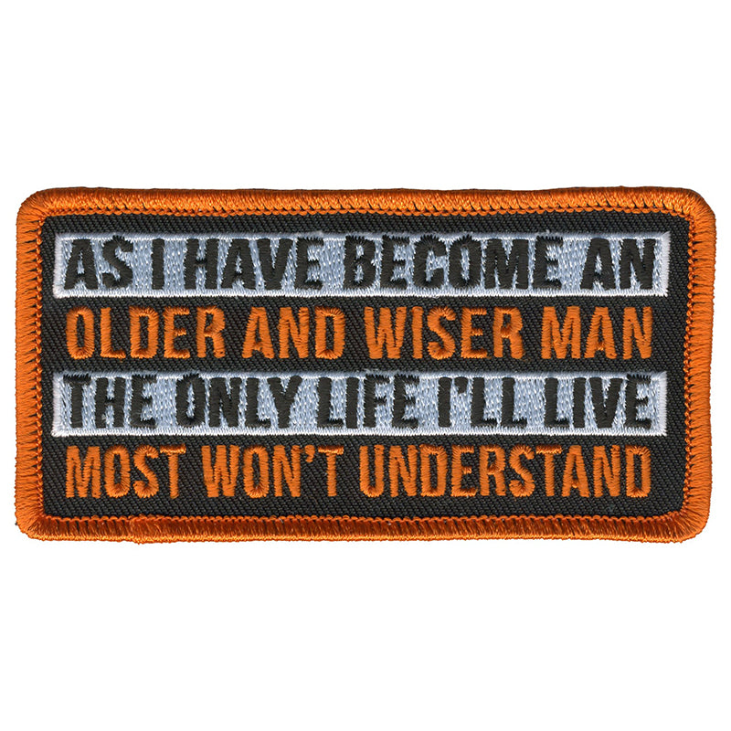 Hot Leathers PPL9779 Wiser Man 4"x 2" Patch