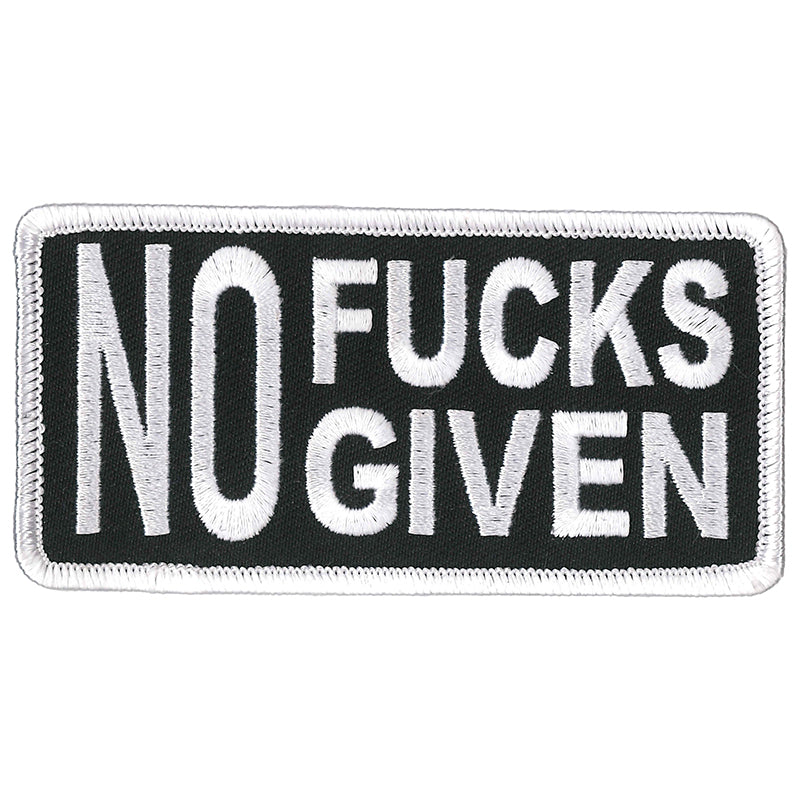 Hot Leathers PPL9830 No Fucks Given 4"x 2" Patch