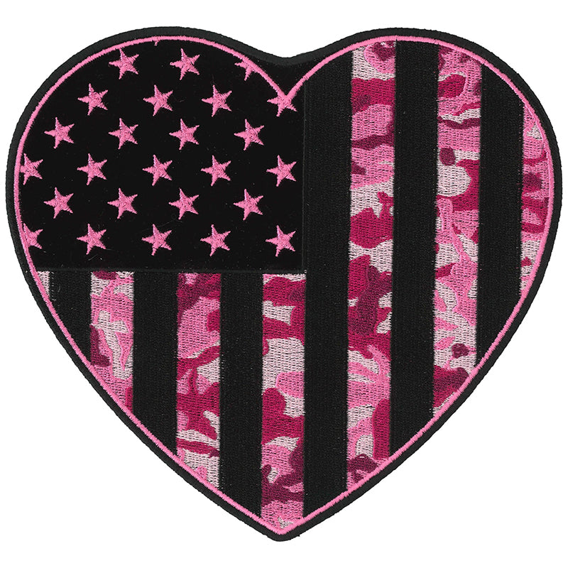 Hot Leathers PPQ1067 Camo Heart 7'' Patch