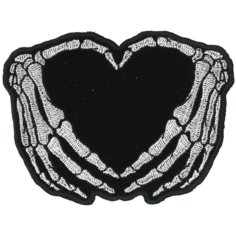 Hot Leathers PPQ1410 Skeleton Heart 3.5" Patch