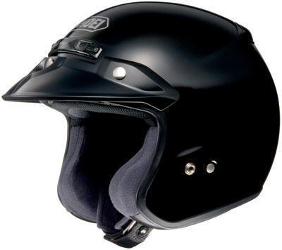 Shoei RJ Platinum R Black Open Face Helmet