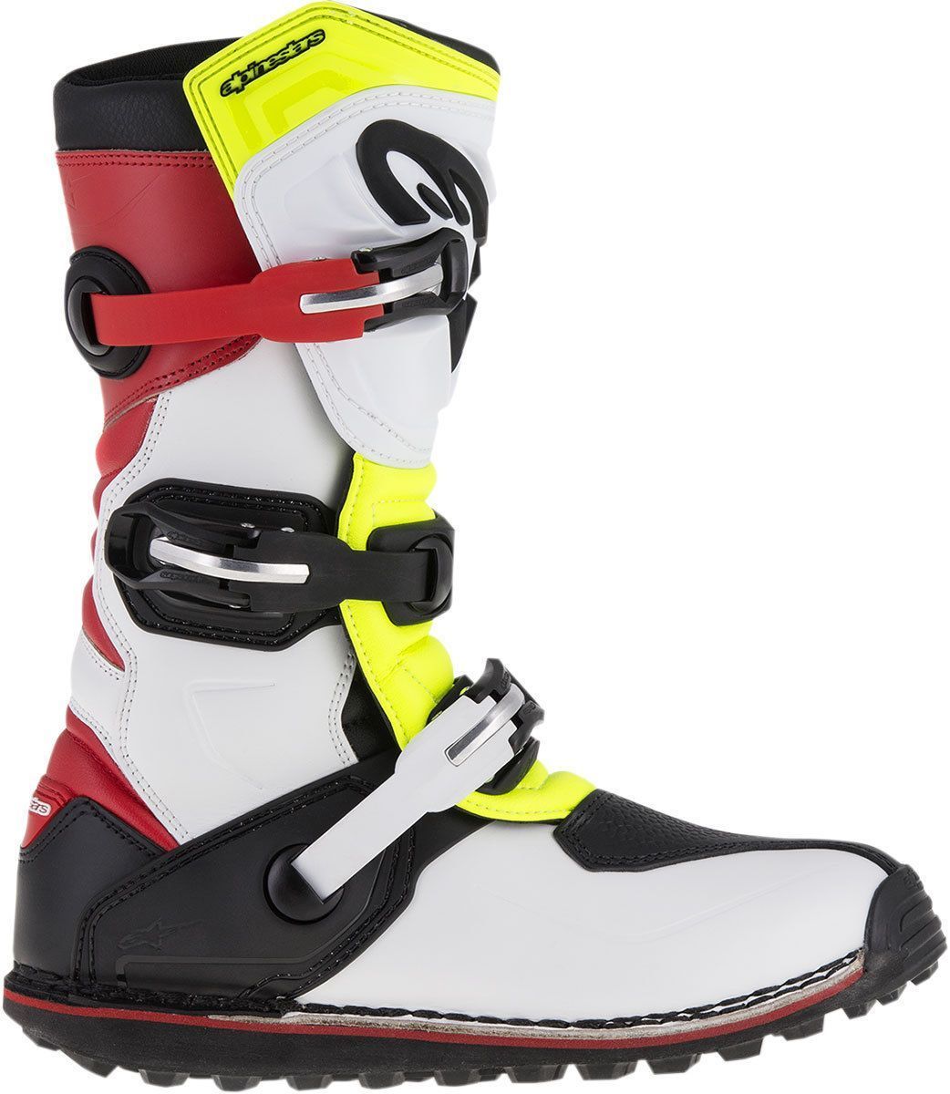 Alpinestars Tech-T Men's White/Red/Yellow/Black Motocross Boots