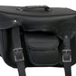 Hot Leathers SDA1005 Extra Large Saddle Bag with Concealed Carry Pocket and Reflective Piping 20X11X7