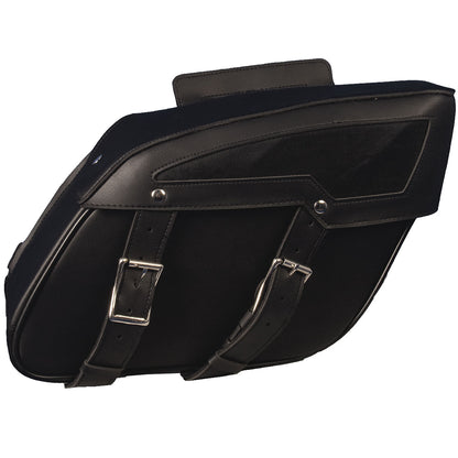 Hot Leathers SDC1004 Medium PVC Saddle Bags 13X10X5