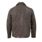Milwaukee Leather Vintage SFM1804 Men's Classic Brown Zipper Front Jacket with Shirt Collar