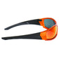Hot Leathers SGD1075 Igniter Orange Mirror Sunglasses