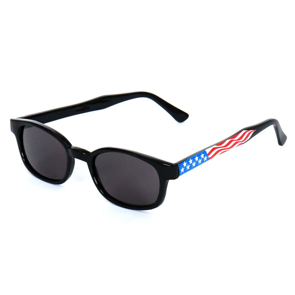 Hot Leathers SGD1081 KD's Smoke American Flag Sunglasses