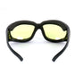 Hot Leathers SGF1075 Yellow Foam Padded Defender Glasses
