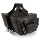 Milwaukee Performance SH666ZB Black PVC Double Front Pocket Throw Over Saddle Bag with Reflective Piping