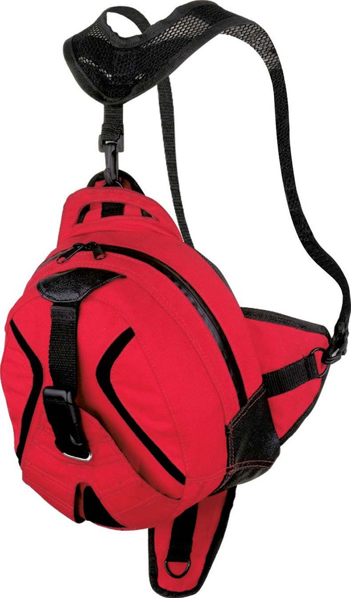 NexGen SH676 Magnetic Red Dual Tank Bag and Back Pack