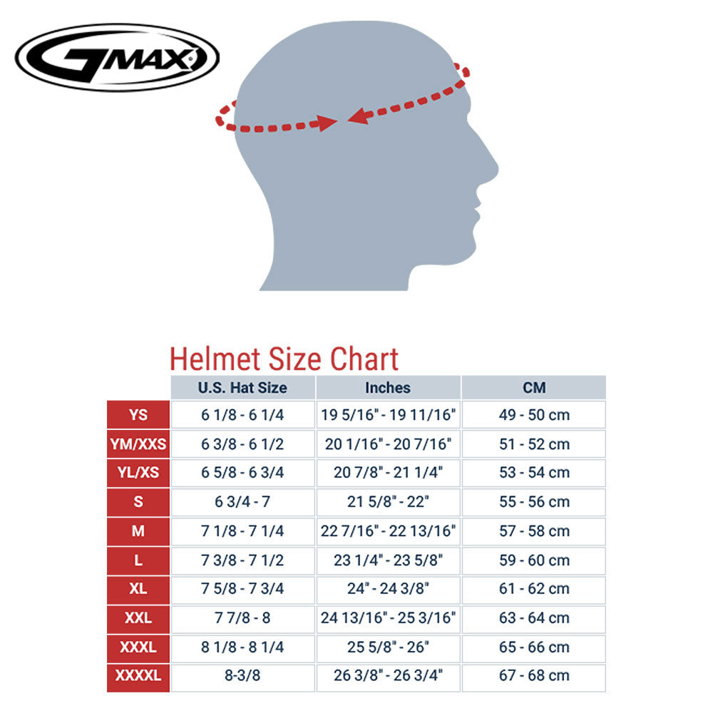 Gmax 72-4856 OF-77 Open-Face Helmet Titanium