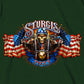 Hot Leathers SPB1069 Men’s Forest Green 2023 Sturgis # 1 Design America T-Shirt