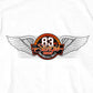 Hot Leathers SPB1093 Men’s White 2023 Sturgis Rally Logo Double Sided T-Shirt