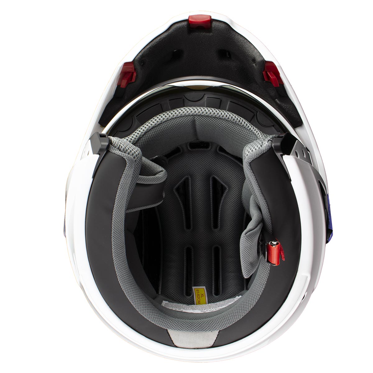 Hawk 'FX' ST11121 10WG White Modular Motorcycle Helmet