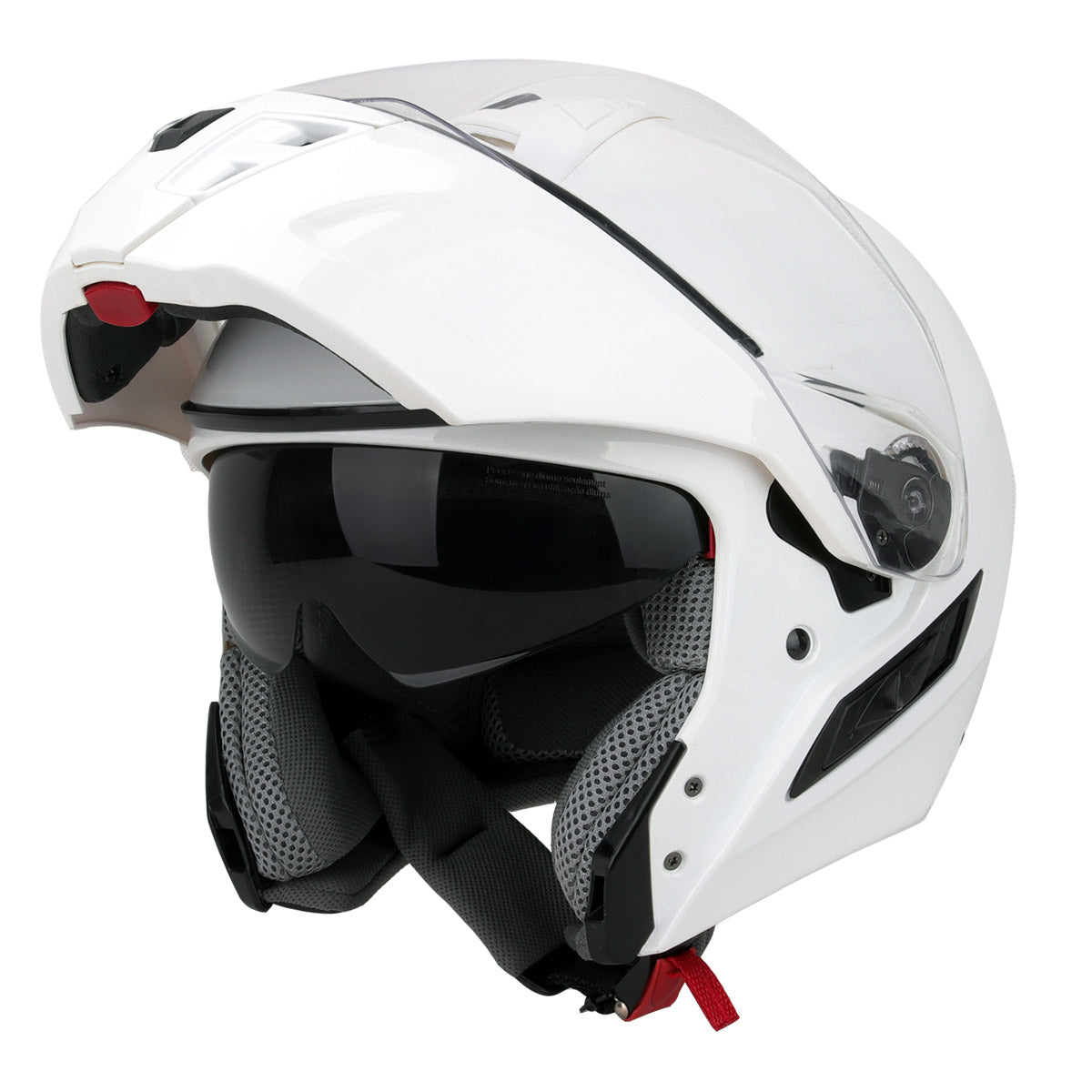 Hawk 'FX' ST11121 10WG White Modular Motorcycle Helmet